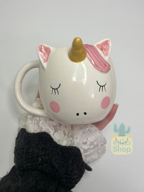 Pink unicorn cup